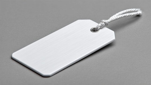Silver gift tag ready for personalized message