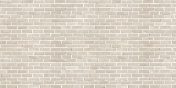 cream beige vintage clay brick wall horizontal panoramic background