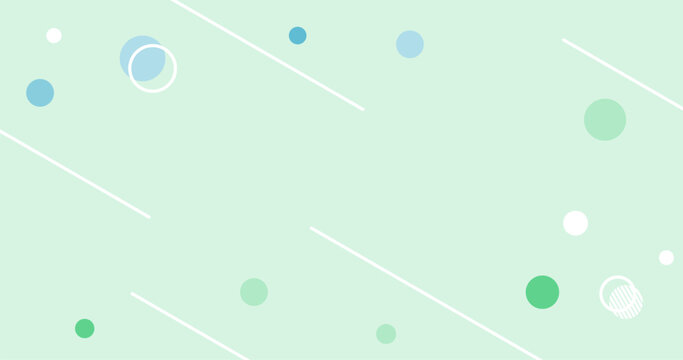 UI Abstract background with circles and dots for Flat design in green Blue Colors