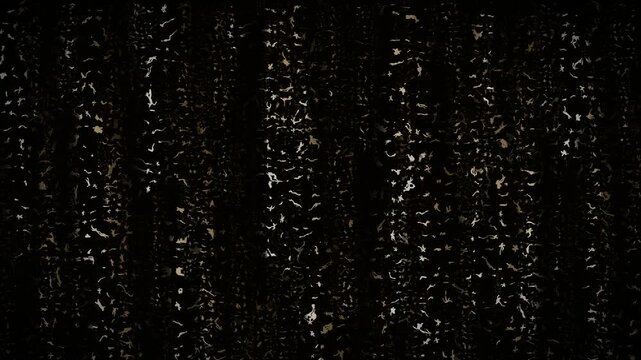 Glowing mycelium data stream matrix digital rain code yellow