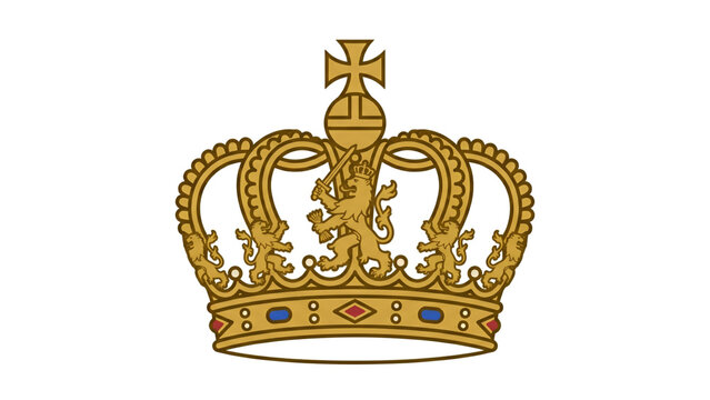 King William III Crown Icon for Historical Commemoration Theme
