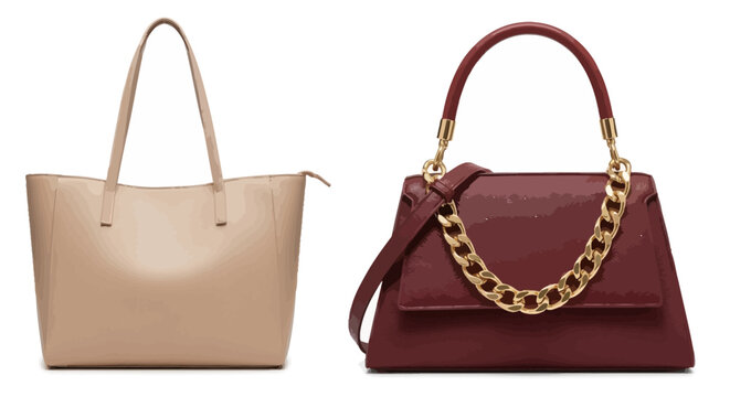 Two stylish handbags displayed on a clean white background for comparison