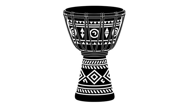 Black and white ceramic beer stein with intricate designs.