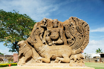 Fototapeta premium stone lion statue
