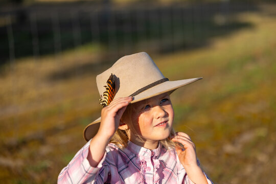 Child feeling wonder while exploring rural outdoors