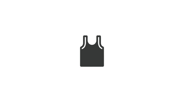 Minimal Tank Top Vector Icon