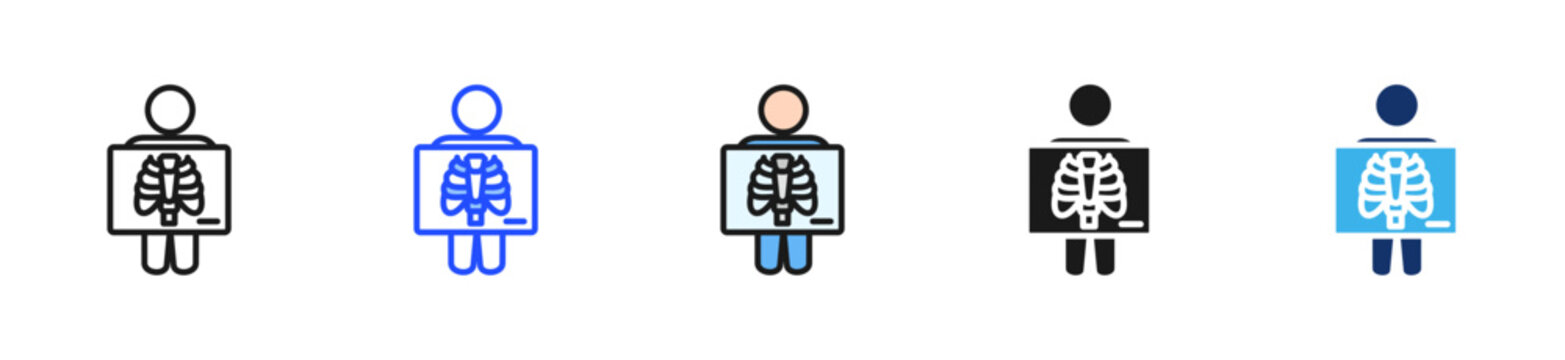 X Ray View Icon Collection With Multiple Styles