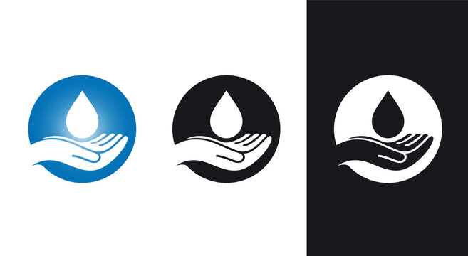 Hands Logo. safe hand logo design
