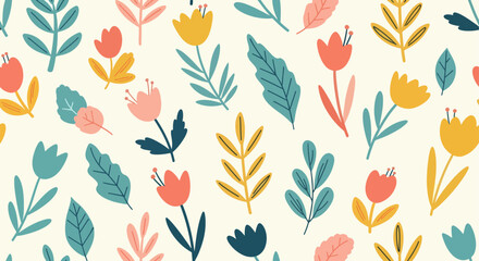 Elegant botanical illustrations celebrating creativity with vibrant seasonal charm today © Color