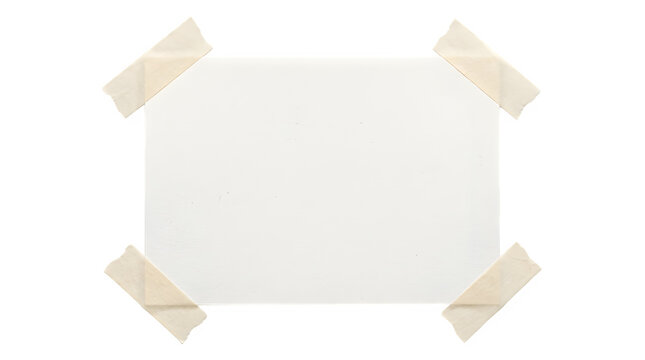 Rectangular paper note attached with adhesive tape adhesive reminder attached stationery document notification rectangle business organizer information communication