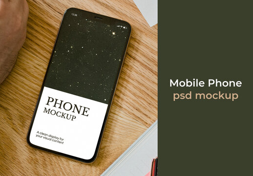 Elegant Phone Mockup Design PSD