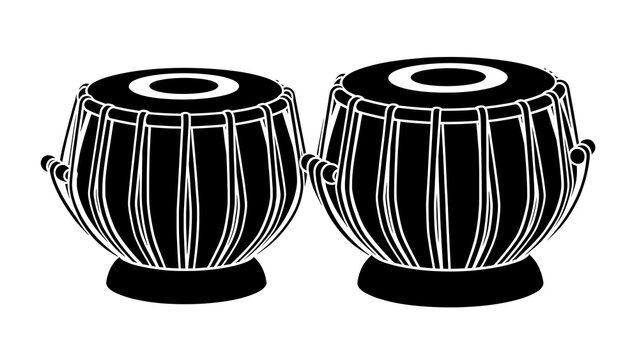 Black and white striped ceramic coffee mugs pair.