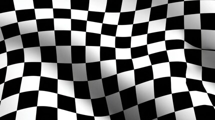 Obraz premium Waving checkered flag representing success and achievement