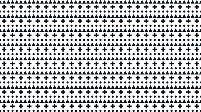 Seamless black and white geometric tribal pattern background for modern design