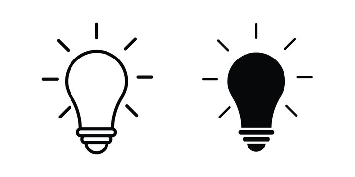 Insight icon in line art design vector concepts