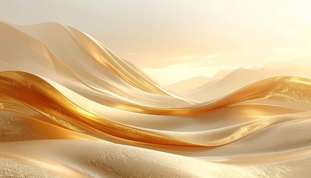 Luxury beige and soft gold gradient abstract background with refined minimalist design