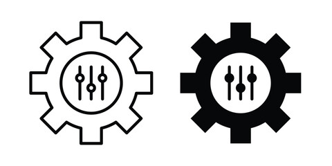 Mass customization icon in line art design vector concepts © Surya