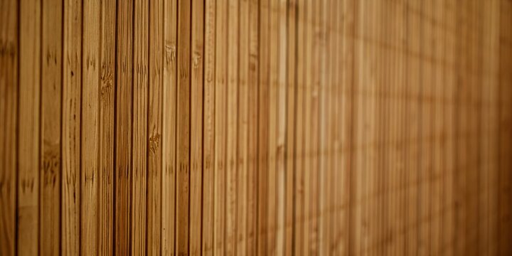 Walnut brown bamboo reed texture vertical slat blind surface background
