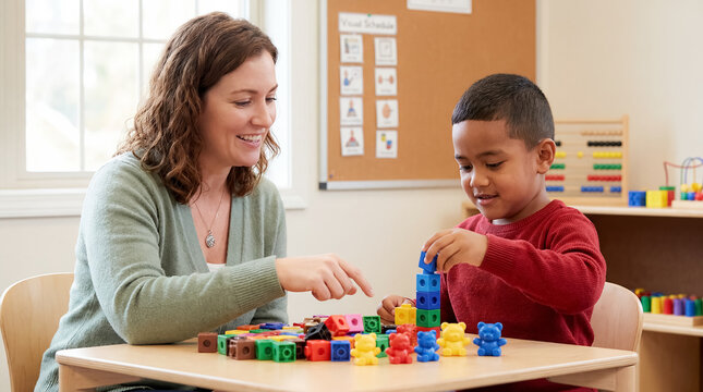special education teacher student inclusive classroom presenting a special education teacher in an engaging education moment focused on adaptive teaching and individual student support plus small