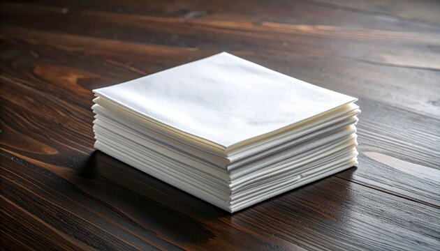 Stack of blank white paper sheets.