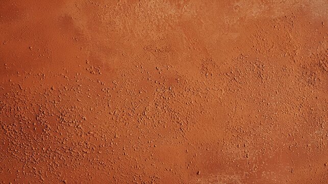 Raw terracotta clay surface texture close up