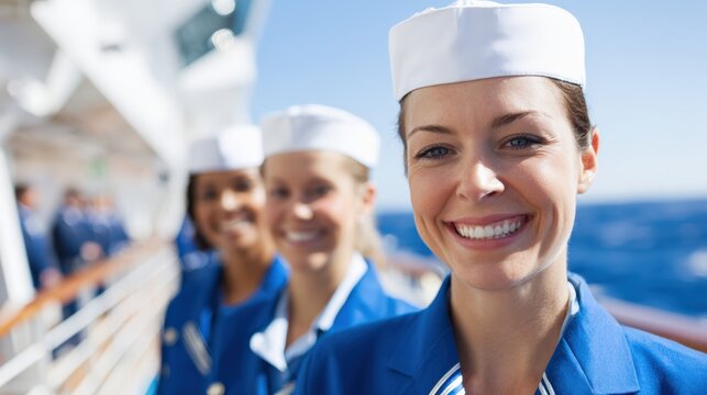 Cheerful healthcare workers posing together in clinical uniforms