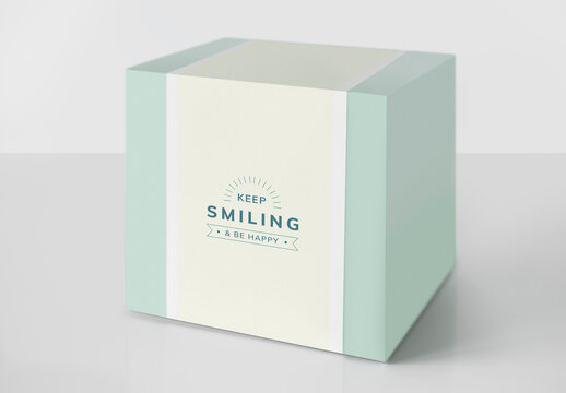 Motivational Gift Box Mockup PSD