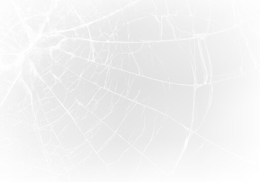 Broken Window Glass Overlay with Spiderweb Crack Pattern PNG