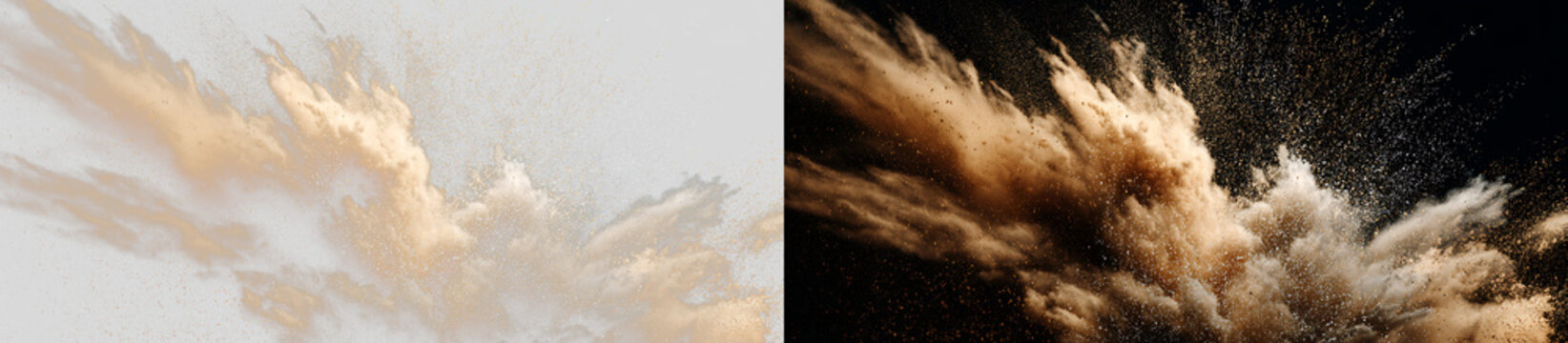 Dynamic Desert Sand Blast with Particle Dispersion PNG