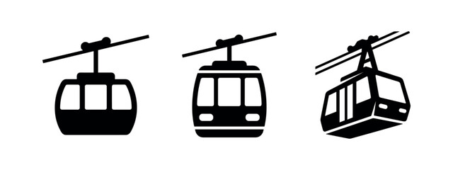 Cable Car Icons: Various Perspectives © Lili