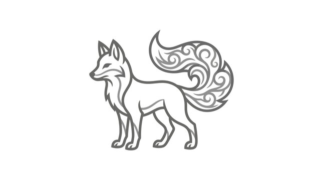 Fantasy Fox with Curly Tail.