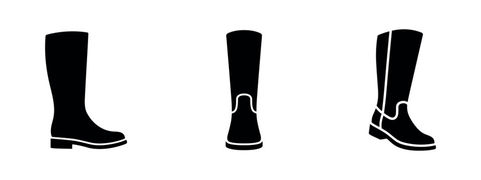 Tall boots and fashion footwear icons for women's style and winter wear
