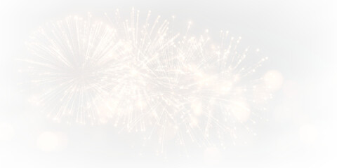 Obraz premium Bright Multicolor Fireworks Explosion on Transparent Background PNG