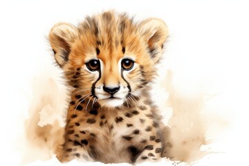 Obraz premium Cute cheetah wildlife animal mammal.