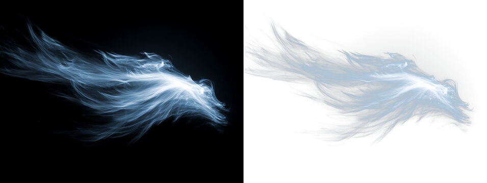 Dynamic Blue Wind Sweep with Sparkling Flow Texture PNG