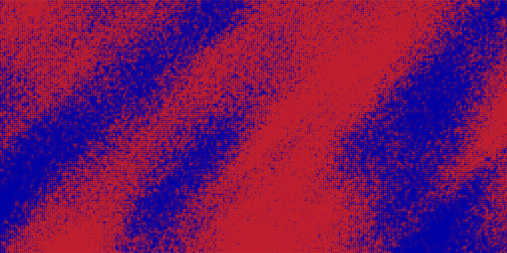 Energetic Electric Blue and Red Halftone Texture with Fluid Digital Movement and Layered Contrast dynamic abstract composition eps10