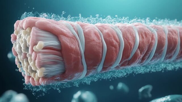 selective focus myocytes elongated structure containing actin and myosin contractile proteins