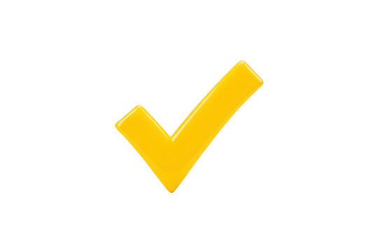 Yellow Checkmark Icon Transparent Background
