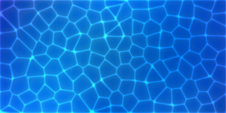 Deep navy ocean ripple, wavy light water reflection and pool pattern texture. 3d aqua pond caustic and underwater refraction overlay. Clear sunlight on transparent blue backdrop turquoise liquid