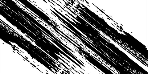 Obraz premium Yellow and black background with halftone dot pattern elements. Abstract brush grunge background. vector ilustration
