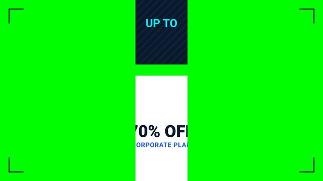 special discount offer animation green screen