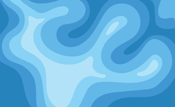 Abstract Blue Fluid Shape Background Illustration, vector design