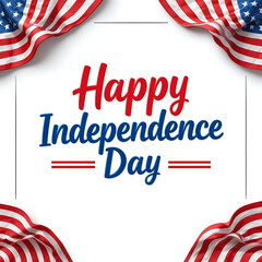Obraz premium Patriotic Red White Blue Ribbon Border Background
