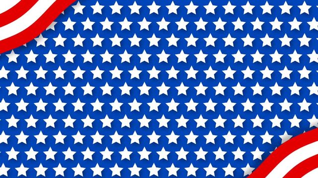 Dynamic Patriotic USA Flag Background with Stars and Stripes for National Celebrations.