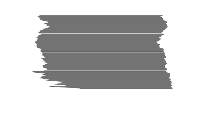 abstract paint brush stroke shape white ink splattering. ink splatter splash effect animation using YouTube song text. Paint of Stain transition. Grunge paintbrush frame. 