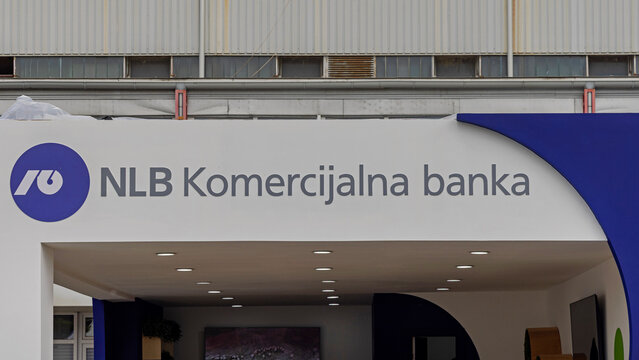 NLB Commercial Bank Booth at Agricultural Fair in Novi Sad Serbia