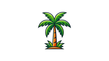 Obraz premium Palm Tree Design Element Transparent Background