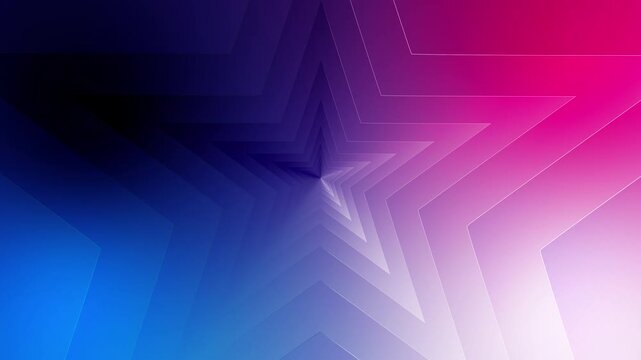 Abstract creative motion Abstract creative geometric star shape on colorful gradient background. Video animation Ultra HD 4k footage.