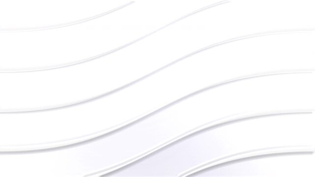 Abstract creative motion wave line stripe on white background. Video animation Ultra HD 4k footage.