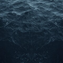 Fototapeta premium Ultra-Realistic Dark Stormy Ocean Water Texture Background